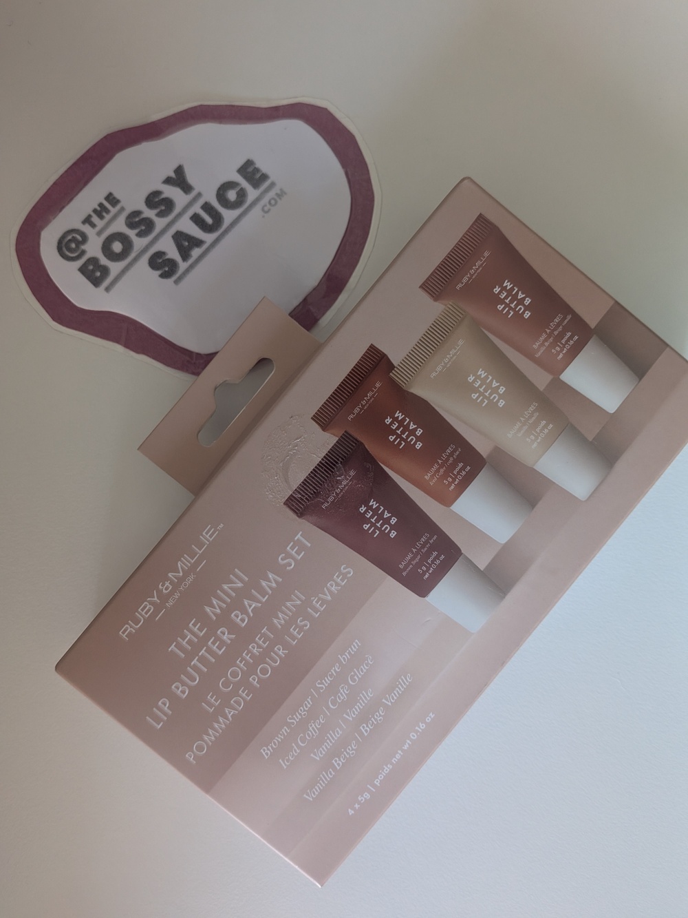 Ruby & Millie The Mini Lip Butter Balm Set 4 Piece in Nudes NWT